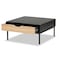 Baxton Studio Haben Modern & Contemporary Two-Tone Oak Brown and Black Finished Wood Coffee Table 206-12482 - alternate 5